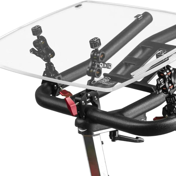 TFD Tray Universal (Clear) -  Turn any Exercise bike into a work station