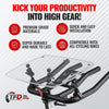 TFD Tray Universal (Clear) -  Turn any Exercise bike into a work station