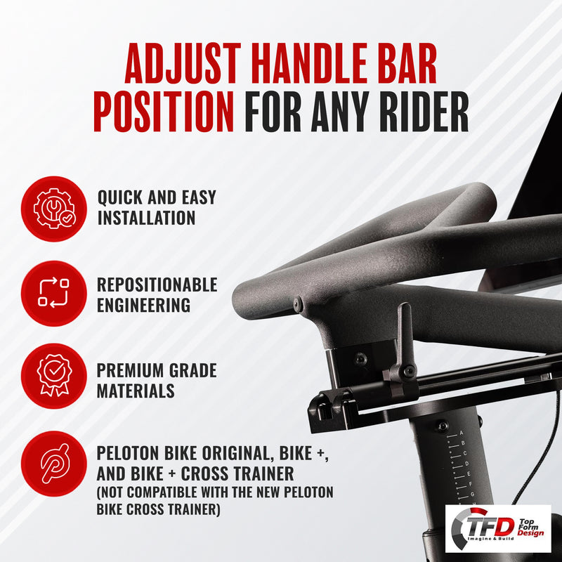 TFD The Adjuster Compatible with Peloton Bike Original, Bike+ & Bike+ Cross Trainer. Not compatible with Peloton Bike Cross Trainer