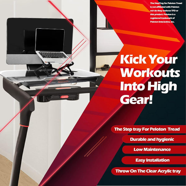 TFD The StepTray | Compatible with Peloton Tread+ (Larger Tread)