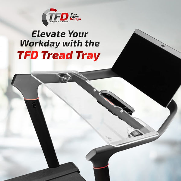 TFD The Tread Tray 2.0 (Clear) | Compatible with Peloton Tread