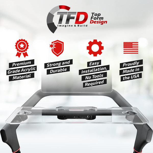 TFD The Tread Tray 2.0 (Clear) | Compatible with Peloton Tread